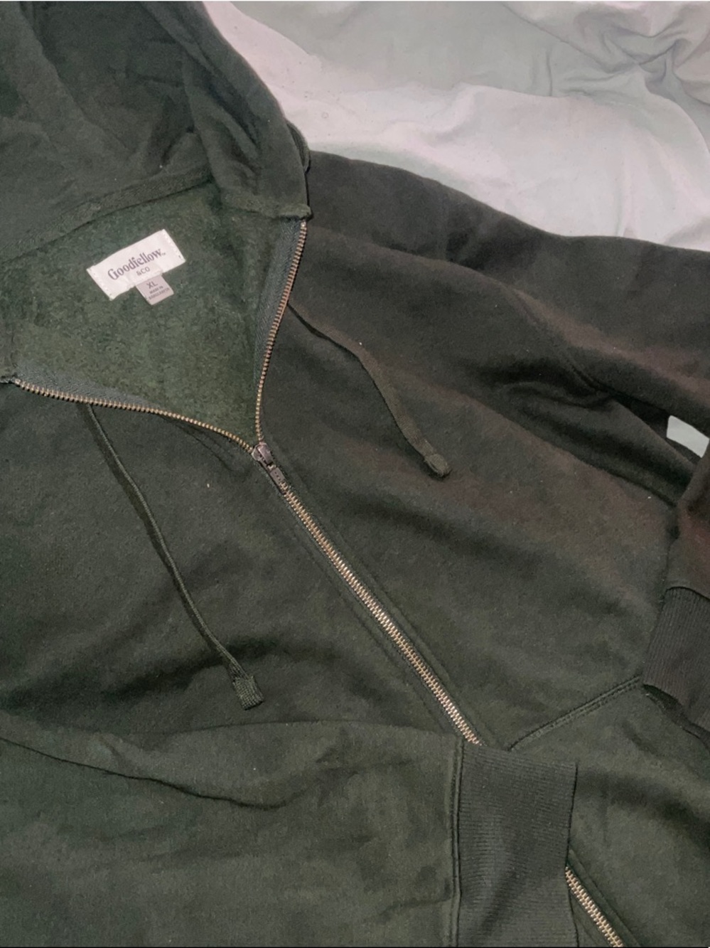 Goodfellow & Co Men's Forest Green Full-Zip Hoodie Jacket